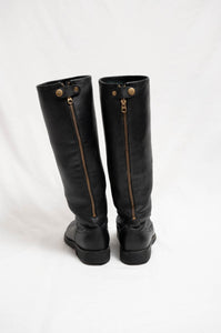 Knee high Roots Leather Riding Boots