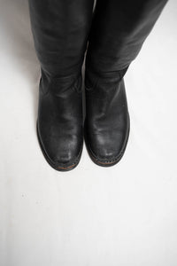 Knee high Roots Leather Riding Boots