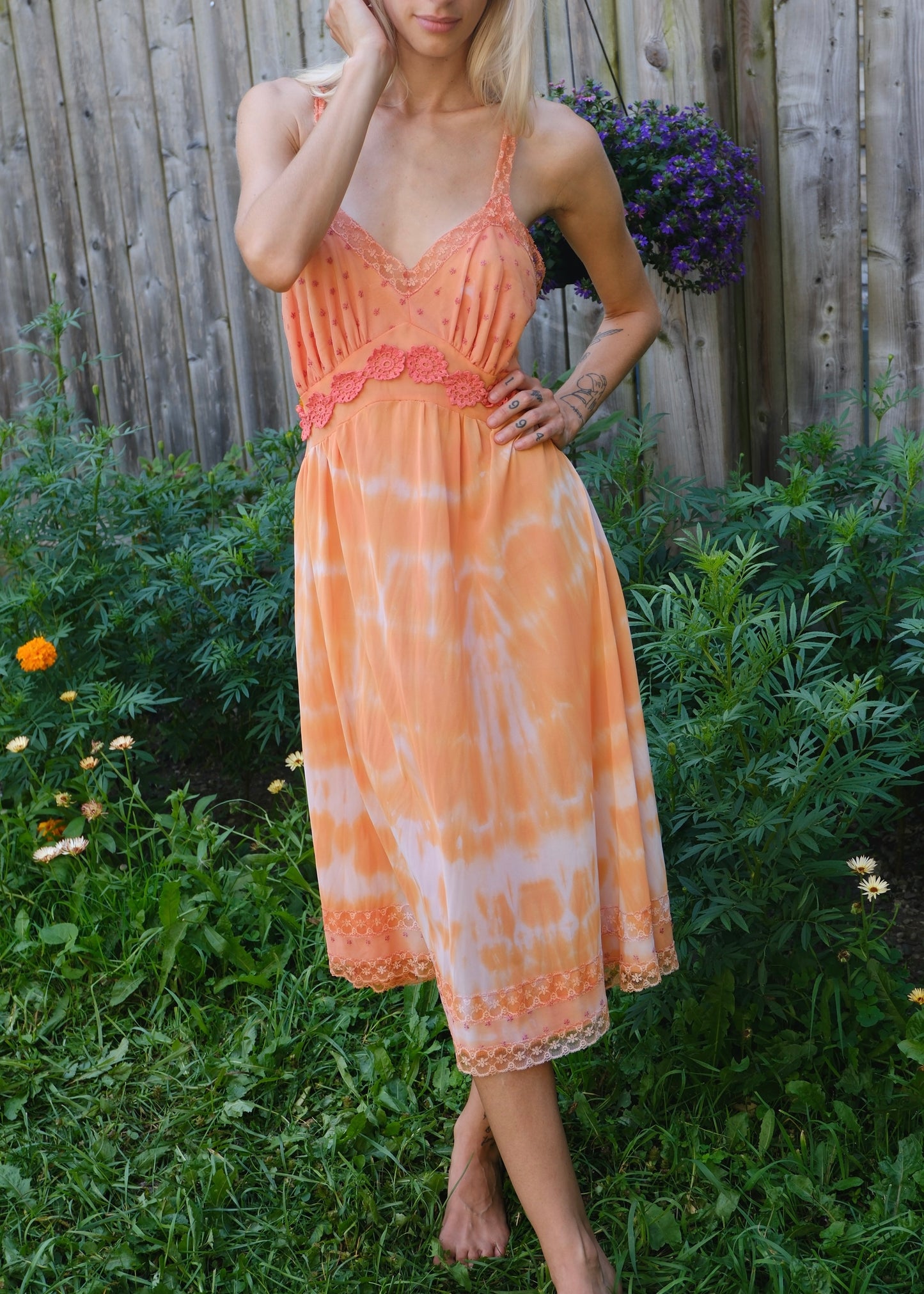 Kasché Design Reworked Tie Dye Vintage Slip Dress