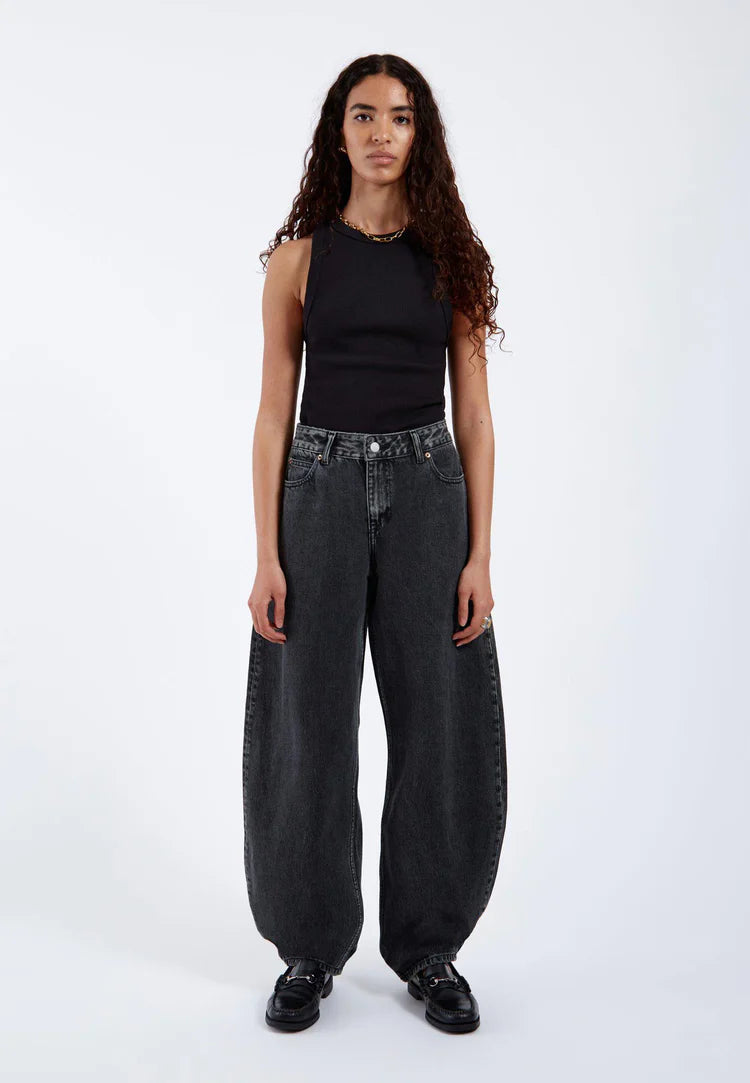 Dr denim Nanci Barrel Leg Jeans Black
