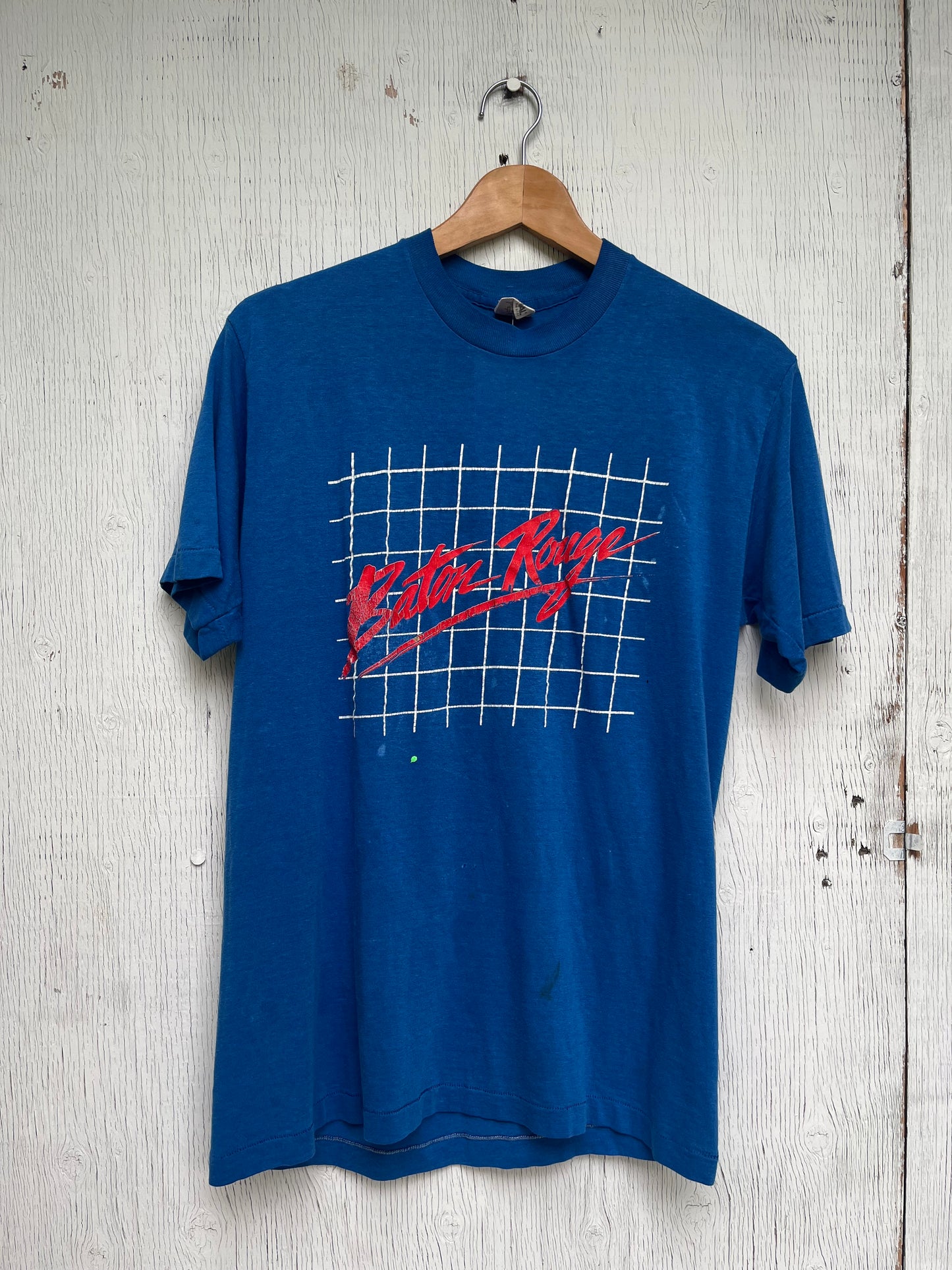 Vintage Signal Baton Rouge Graphic T-Shirt / Made In USA / Blue