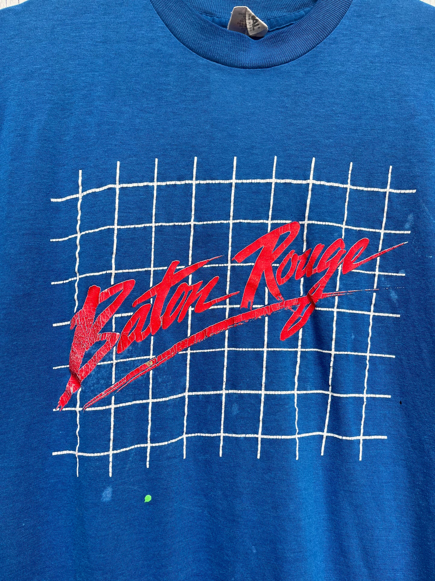 Vintage Signal Baton Rouge Graphic T-Shirt / Made In USA / Blue