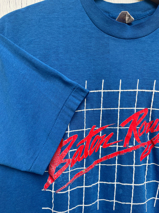 Vintage Signal Baton Rouge Graphic T-Shirt / Made In USA / Blue