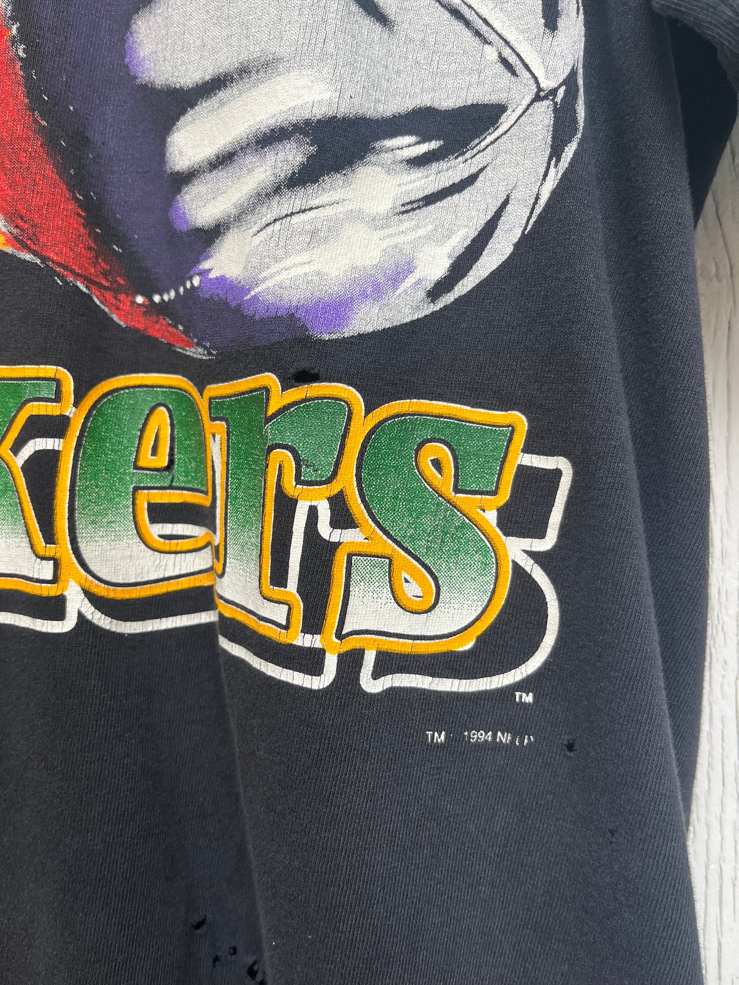 Vintage Green Bay Packers Graphic T-Shirt / Made In USA / Black