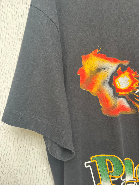 Vintage Green Bay Packers Graphic T-Shirt / Made In USA / Black
