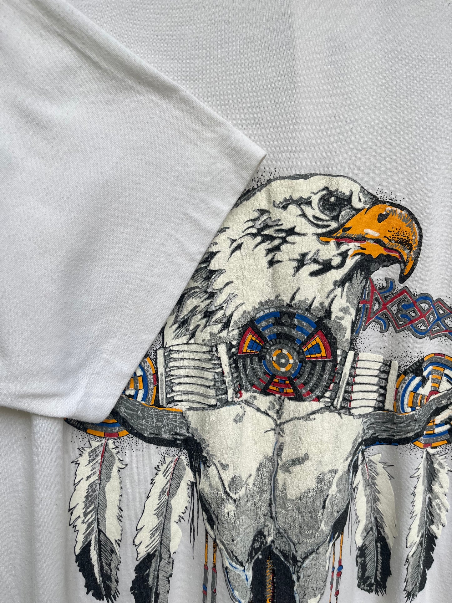 Vintage Impressions Canada Eagle Graphic T-Shirt / Native-Inspired Art / Canada / White