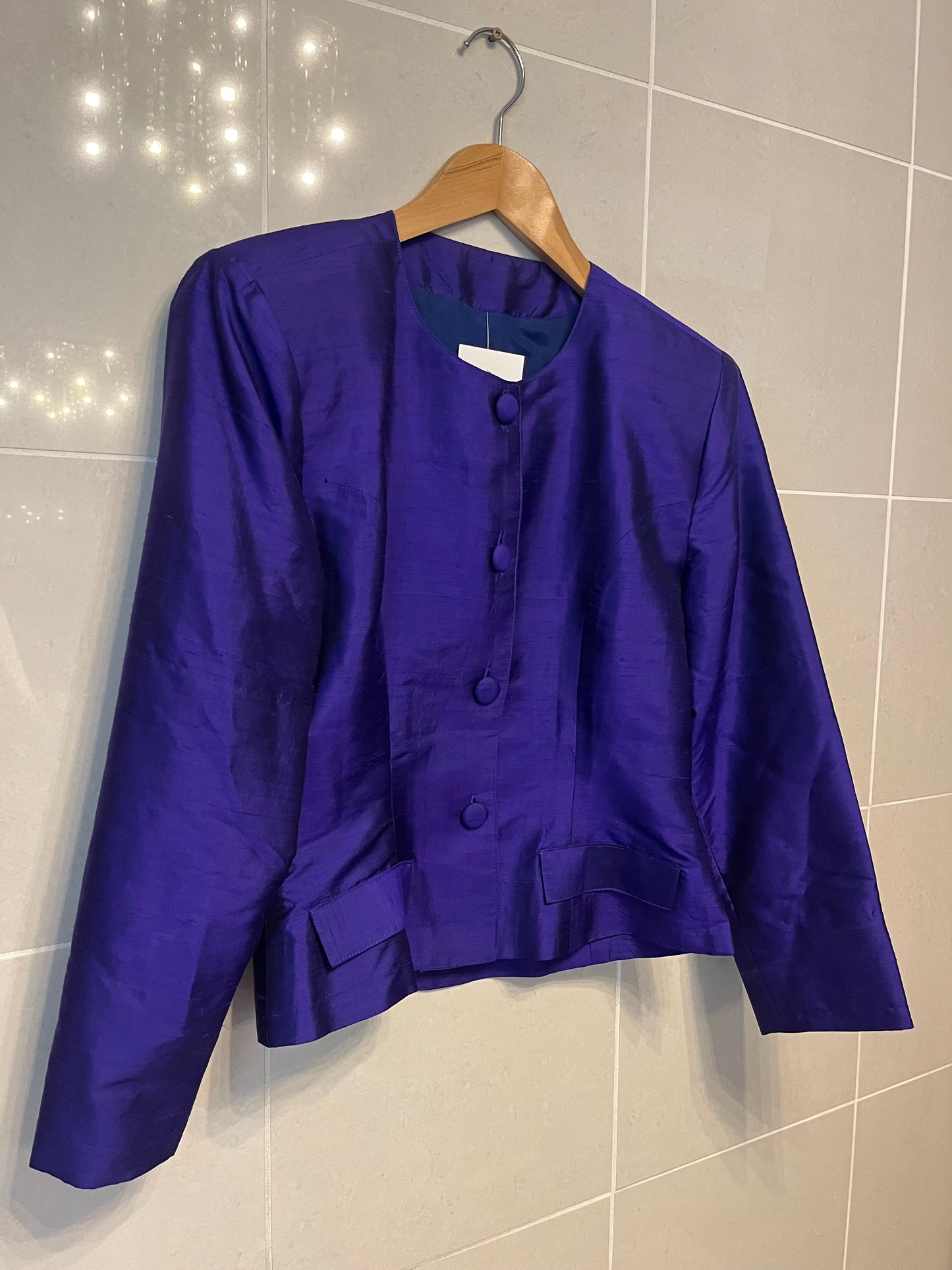 80s Silk Shirt Blazer