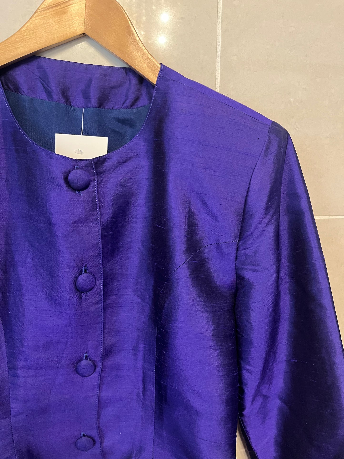 80s Silk Shirt Blazer