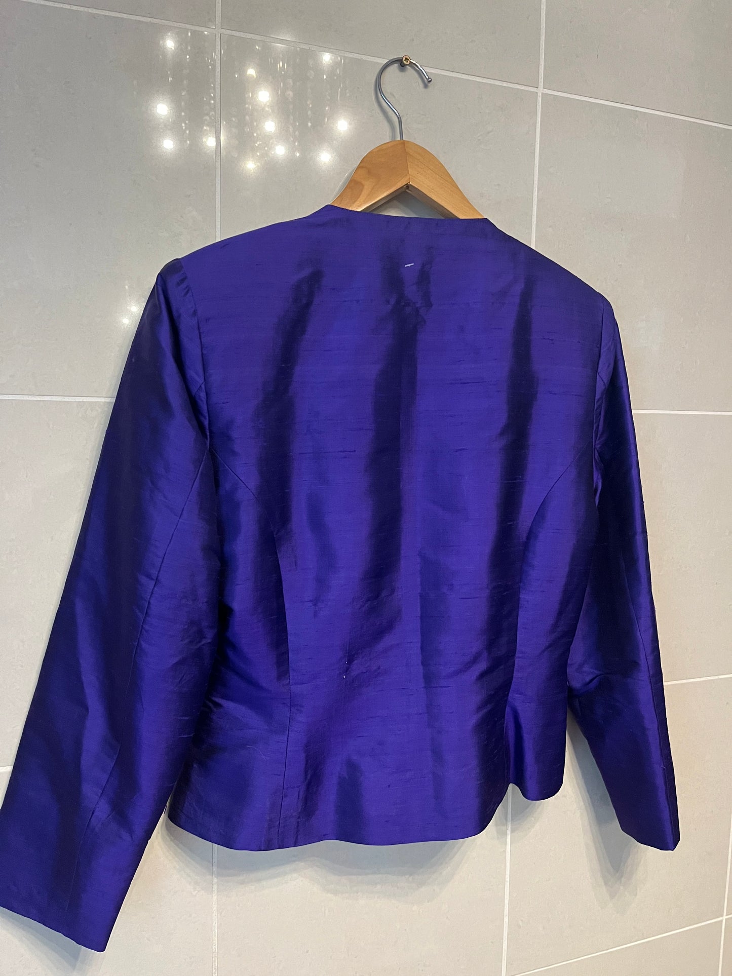 80s Silk Shirt Blazer