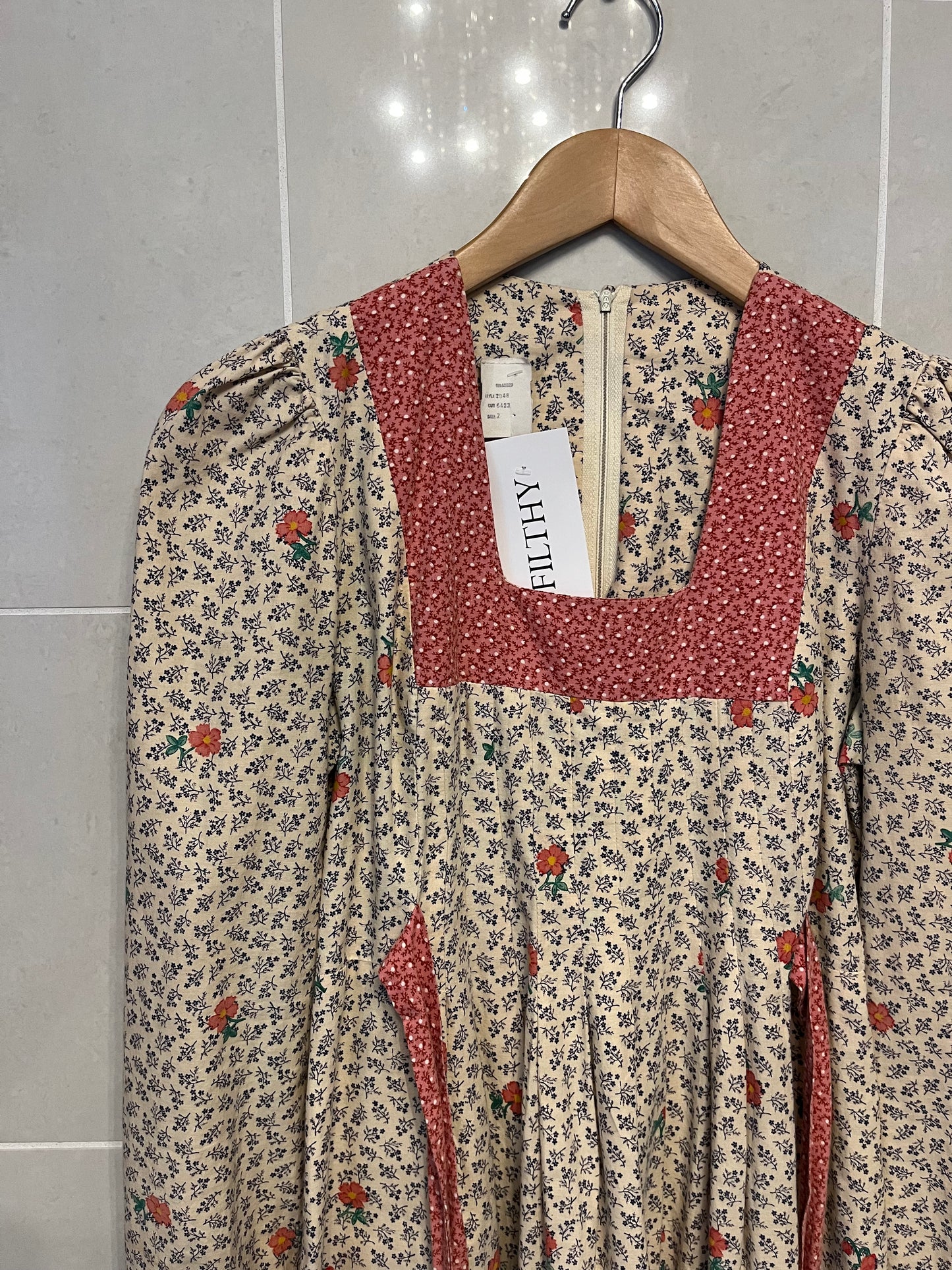 Cotton 70s Prairie Dress