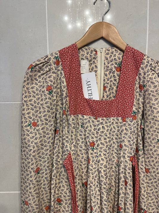 Cotton 70s Prairie Dress