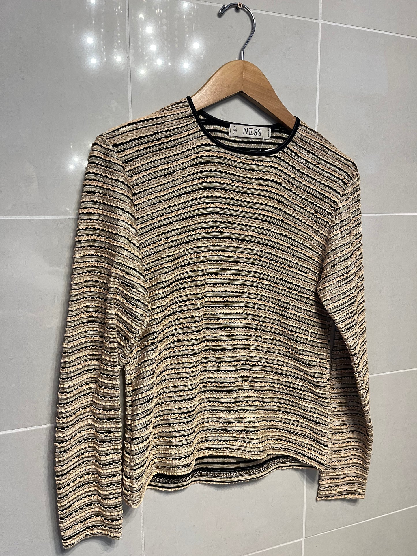 90s Textured Party Shirt