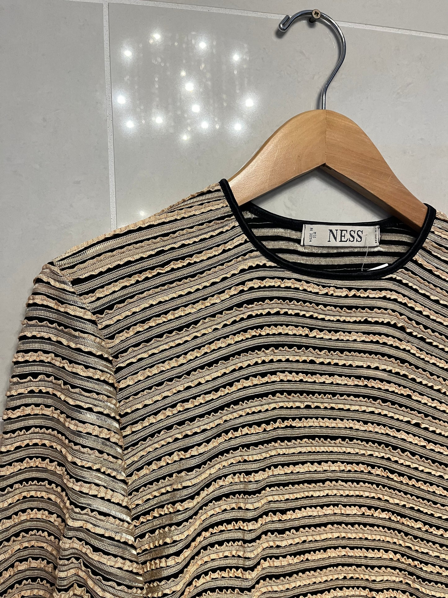 90s Textured Party Shirt