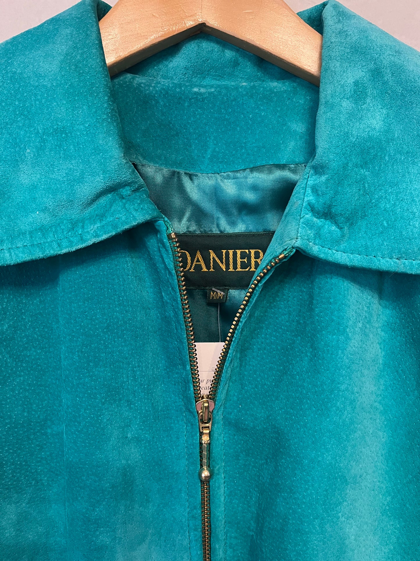 80s Danier Leather Suede Bomber Jacket