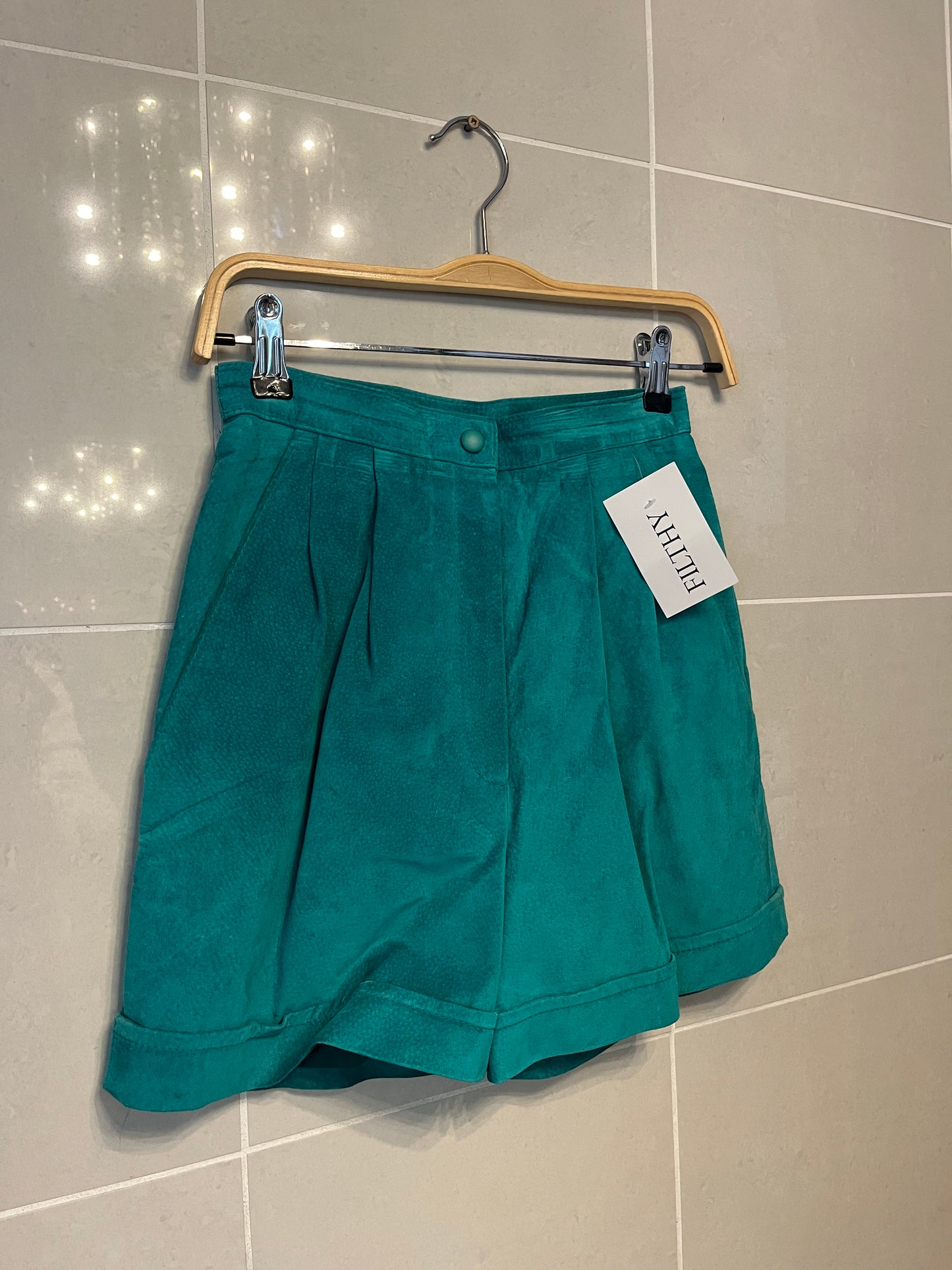 80s Danier Leather Suede Shorts