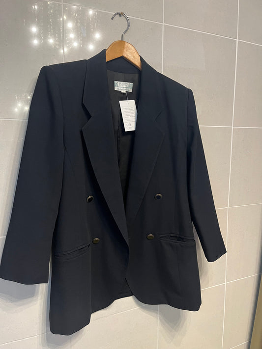 Braemar Petites Wool Double Breasted Blazer