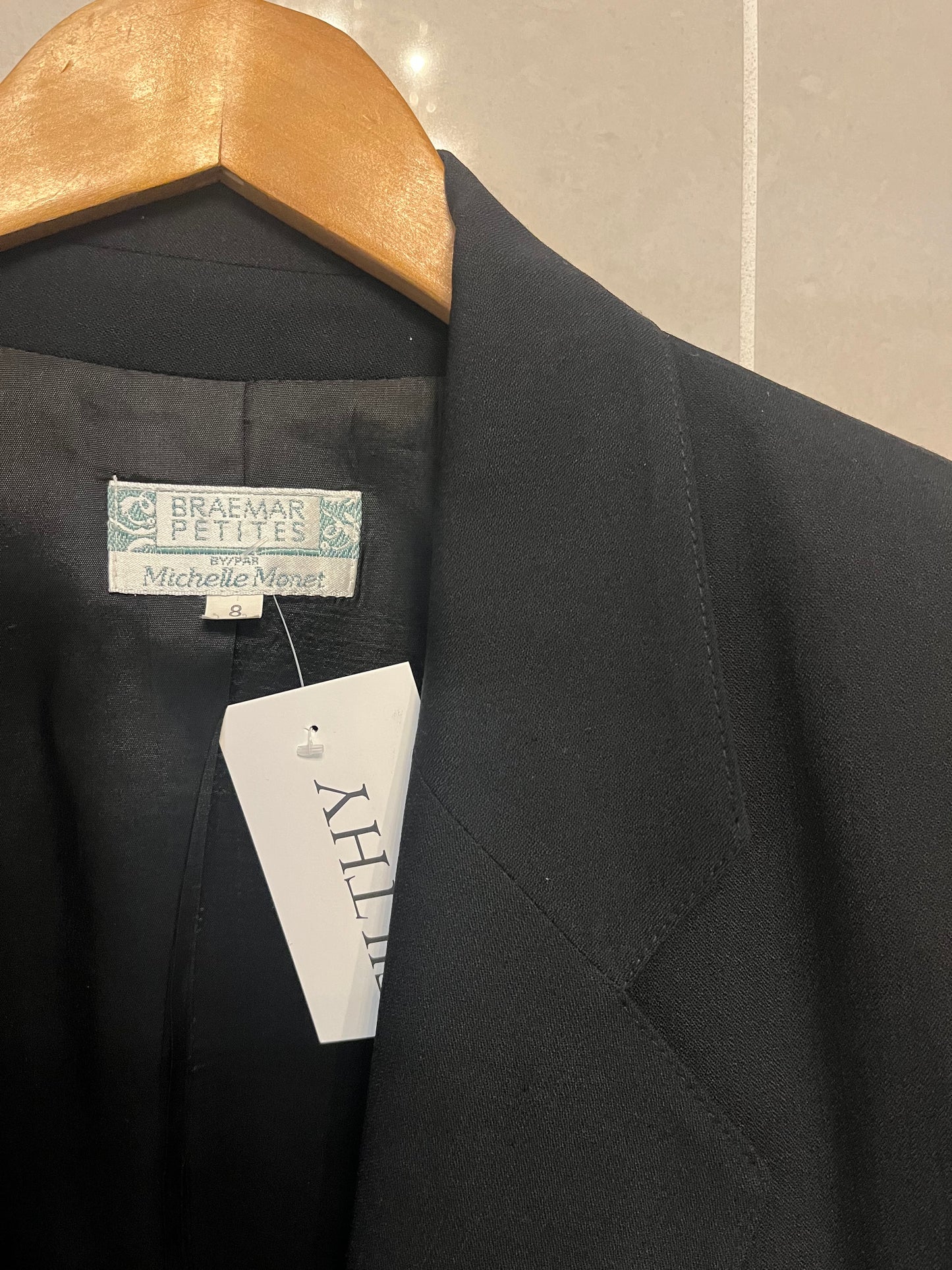 Braemar Petites Wool Double Breasted Blazer