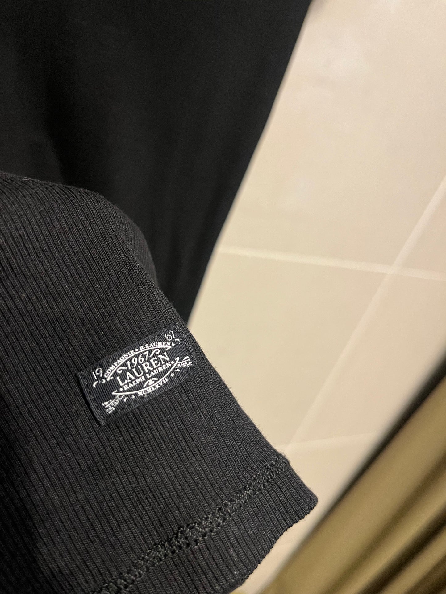 Ralph Lauren Ribbed Cotton Tee