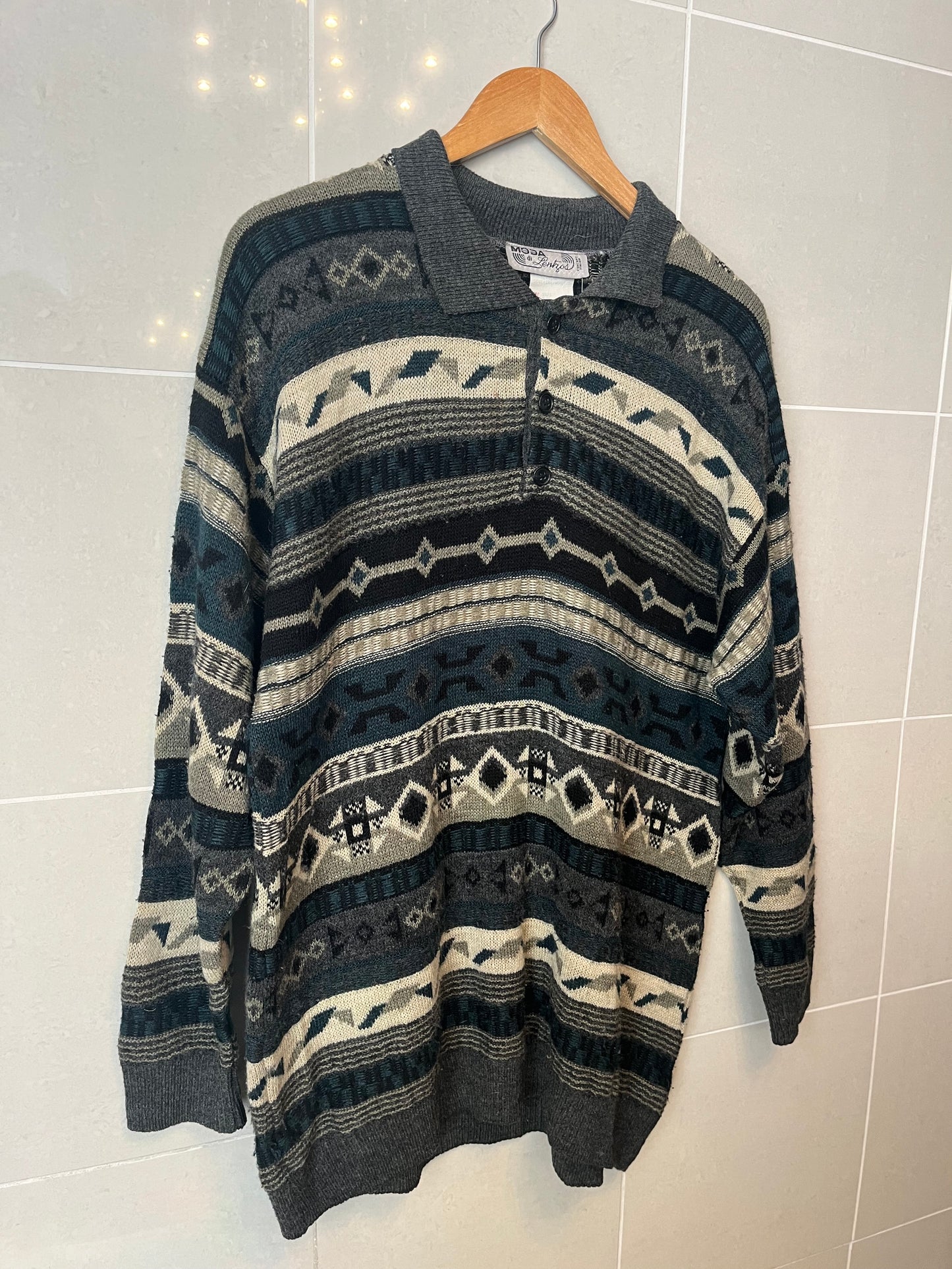 80s Wool Blend Pullover