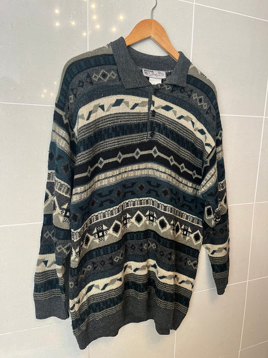 80s Wool Blend Pullover