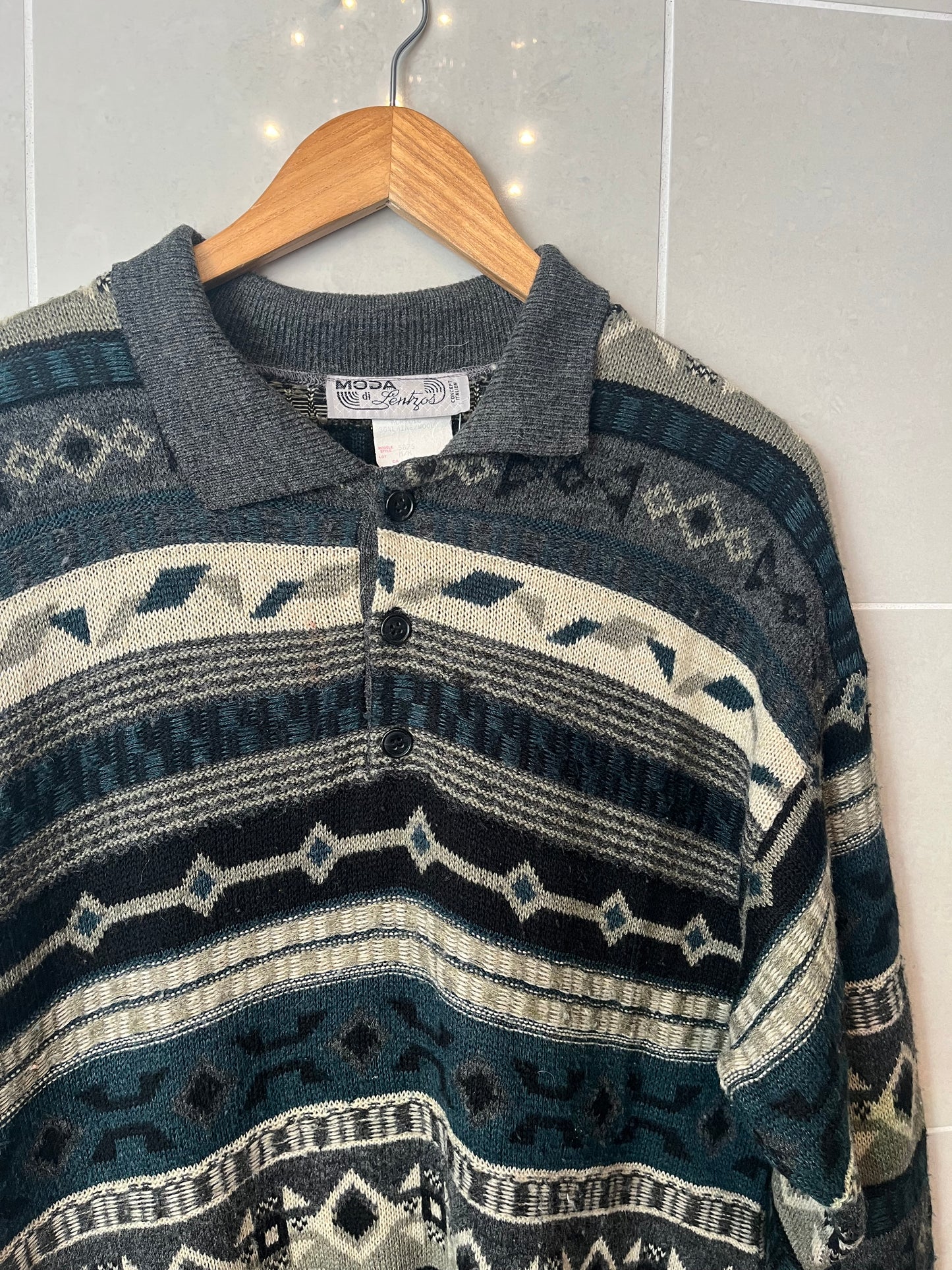 80s Wool Blend Pullover