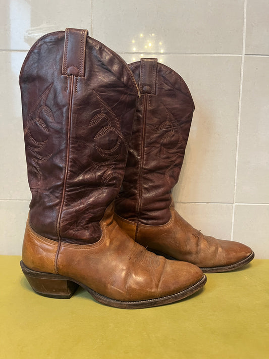 70s Leather Cowboy Boots