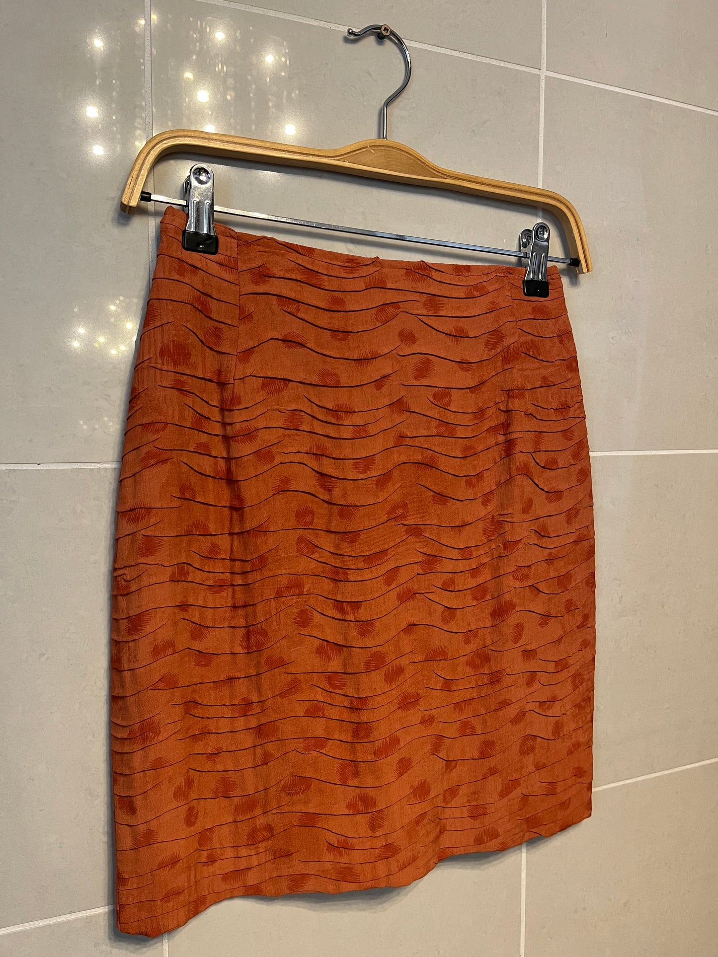 80s Scalloped Mini Skirt