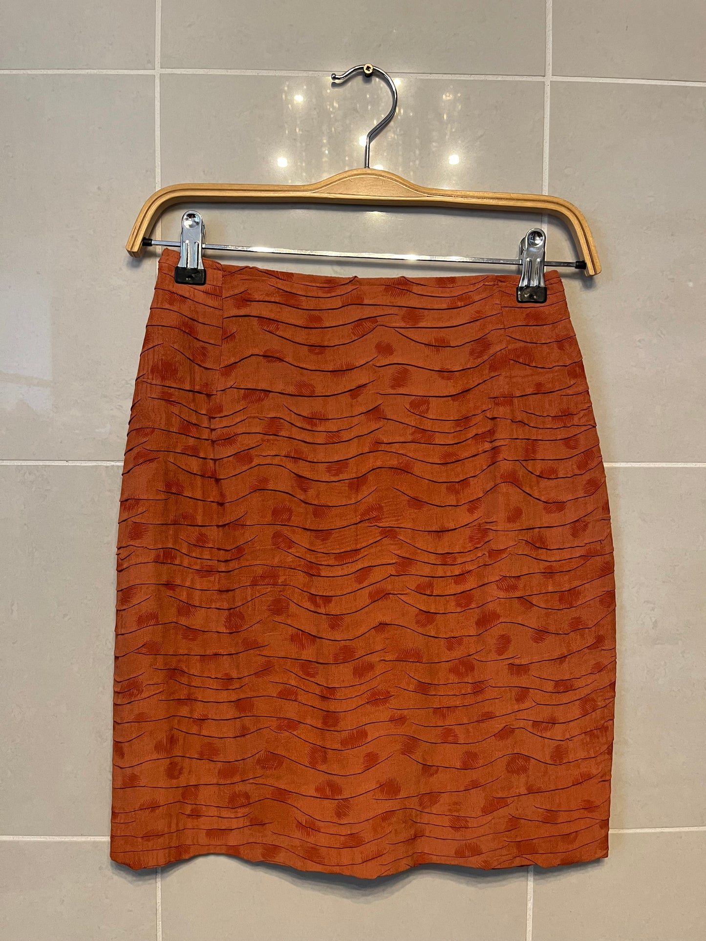 80s Scalloped Mini Skirt