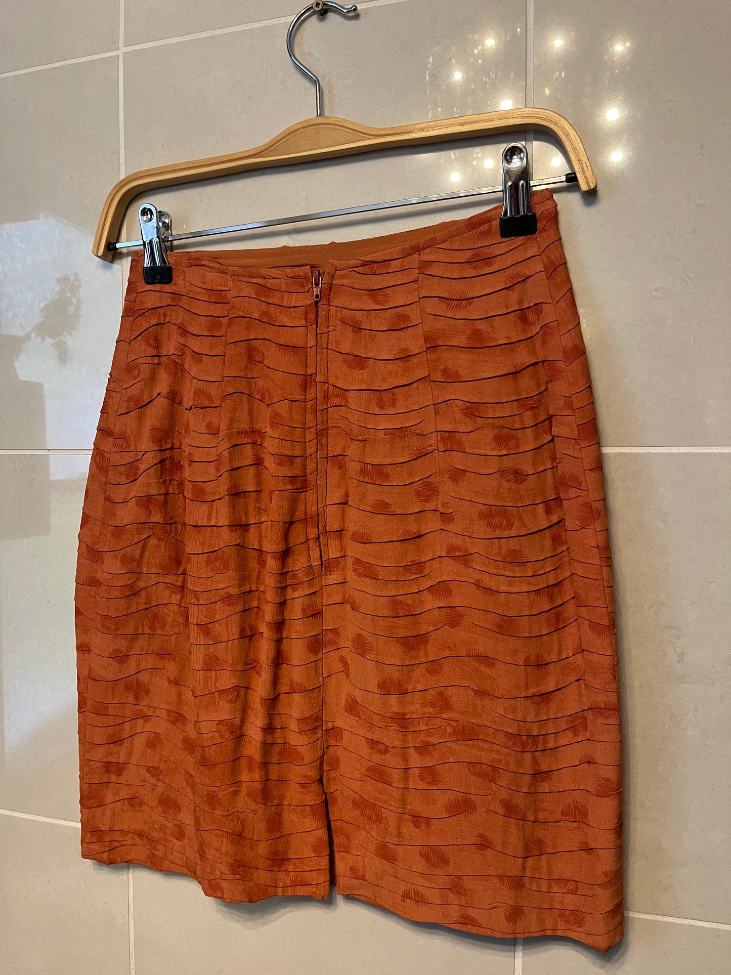 80s Scalloped Mini Skirt