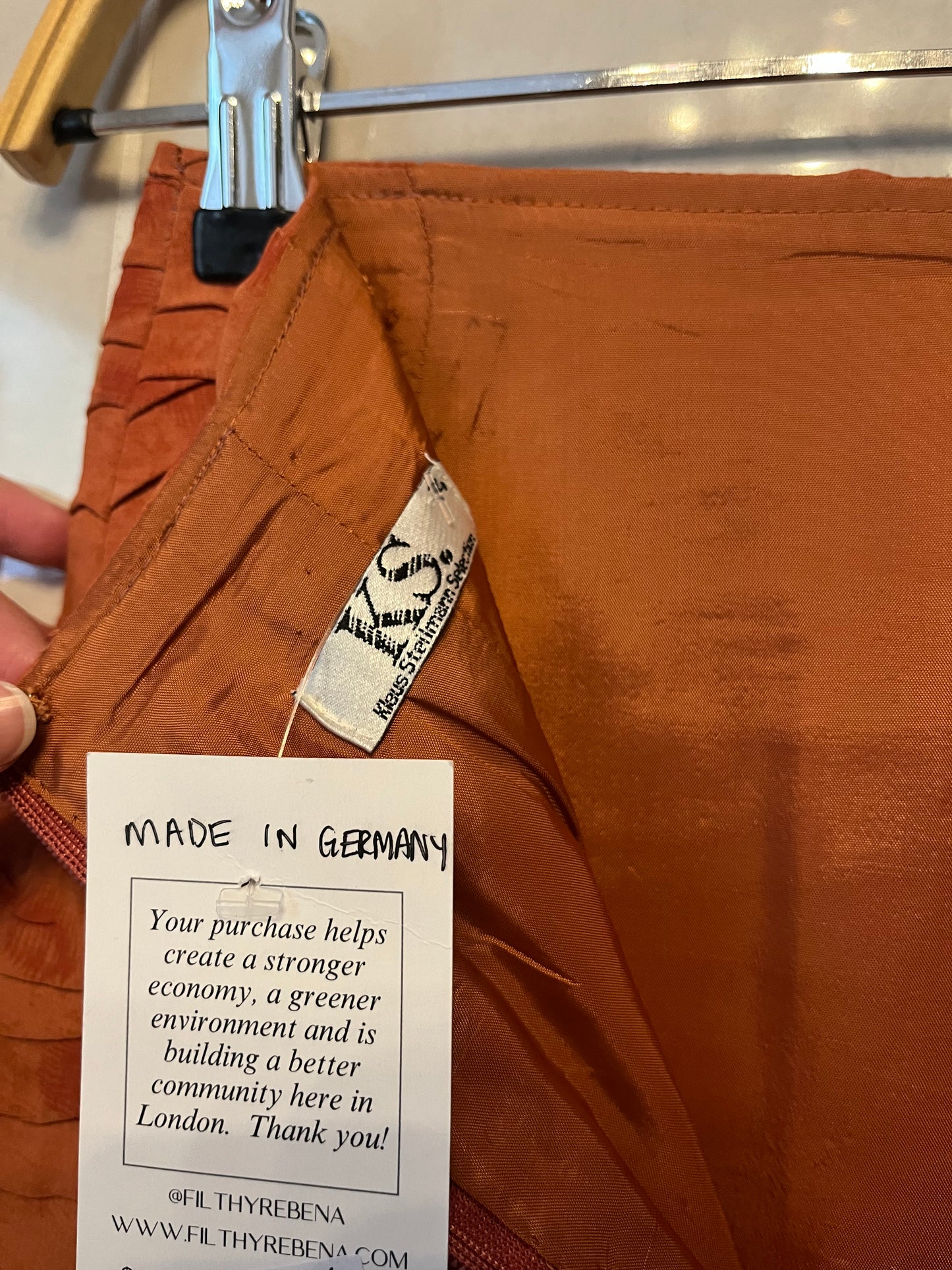 80s Scalloped Mini Skirt