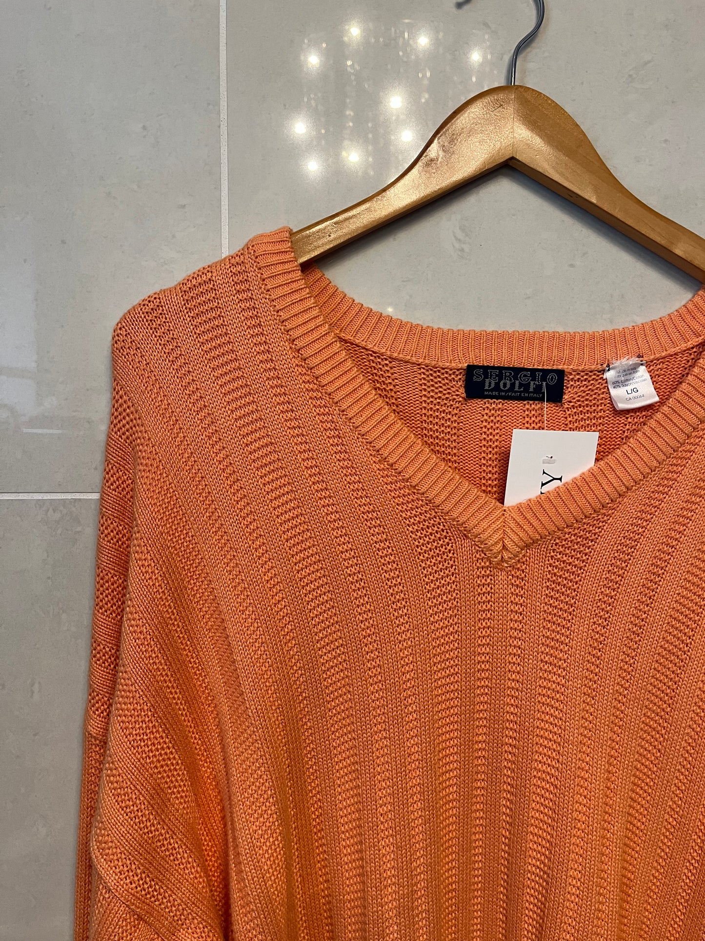 90s Knit Sergio Dolfi V-Neck