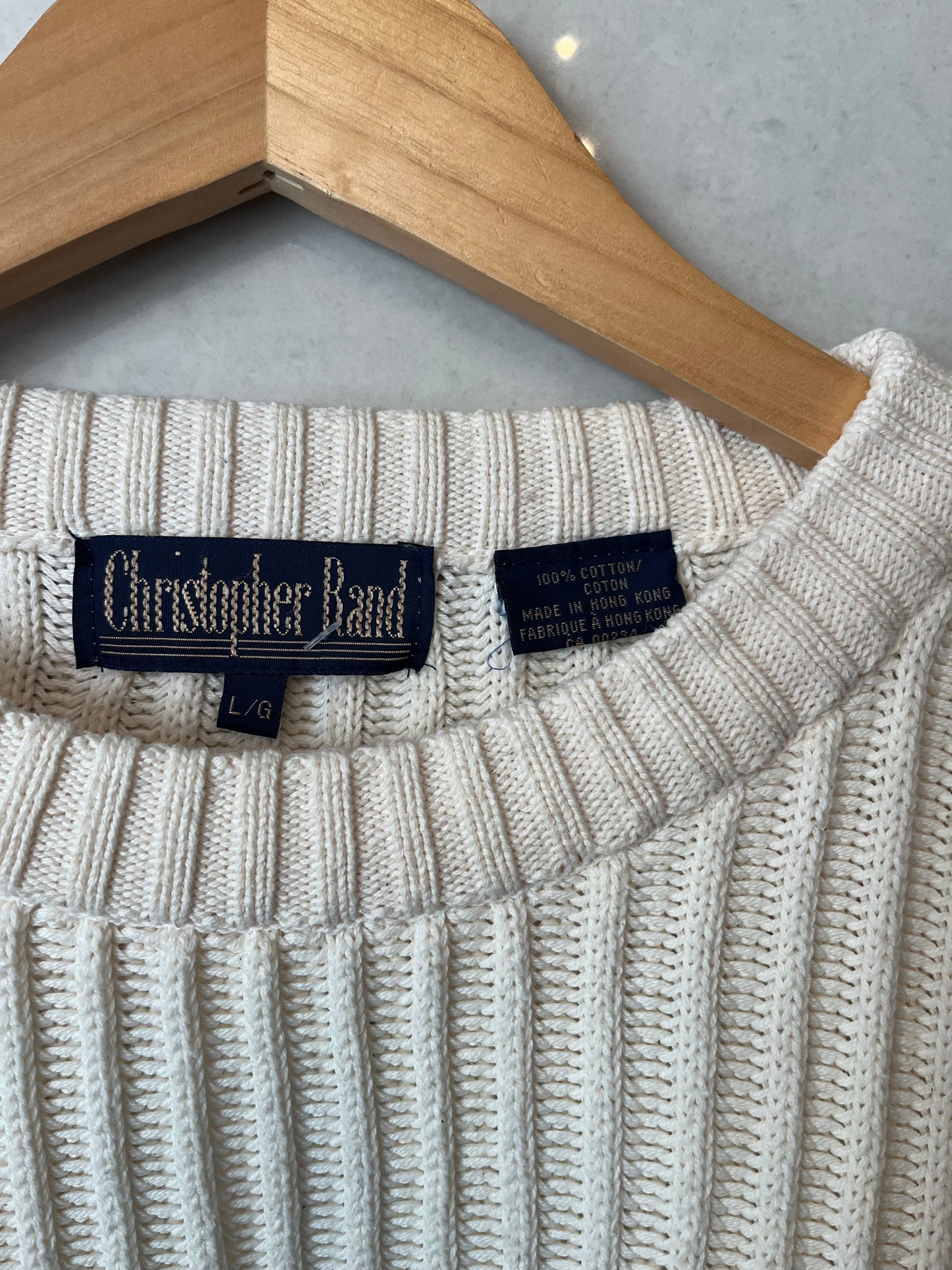 90s Christopher Rand Cotton Knit Sweater