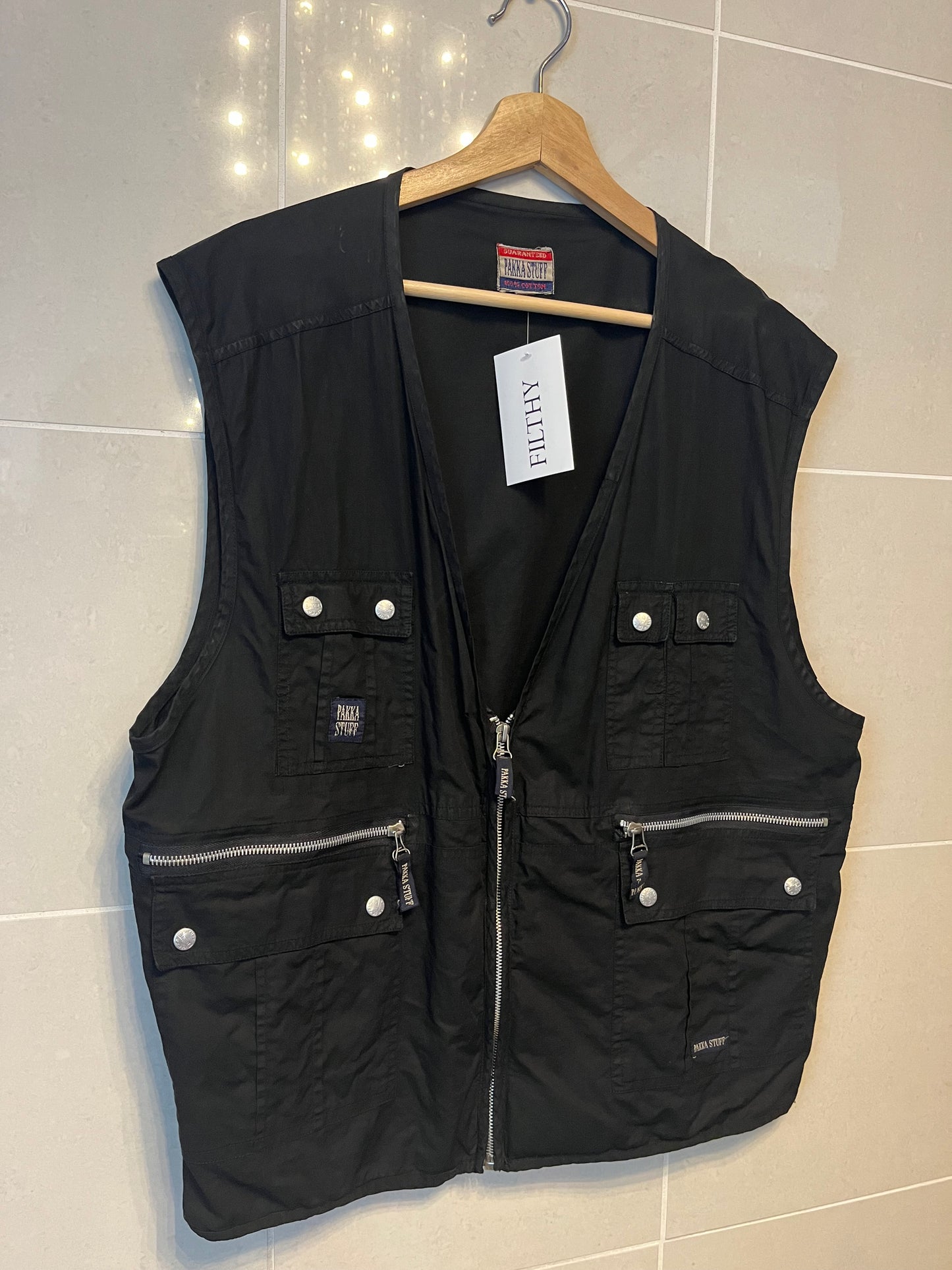 90s Parka Stuff Cotton Cargo Vest