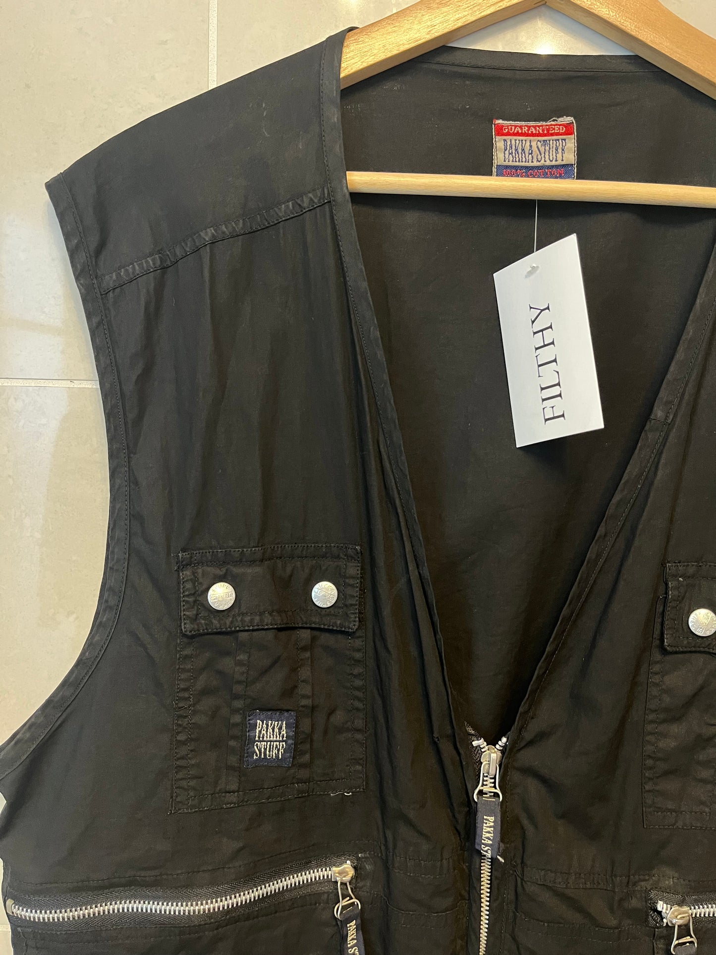 90s Parka Stuff Cotton Cargo Vest