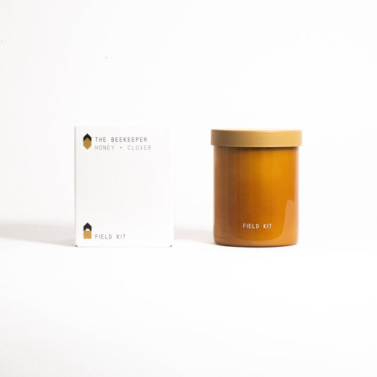 Field Kit - The Beekeeper - Honey + Clover - 8oz Glass Candle