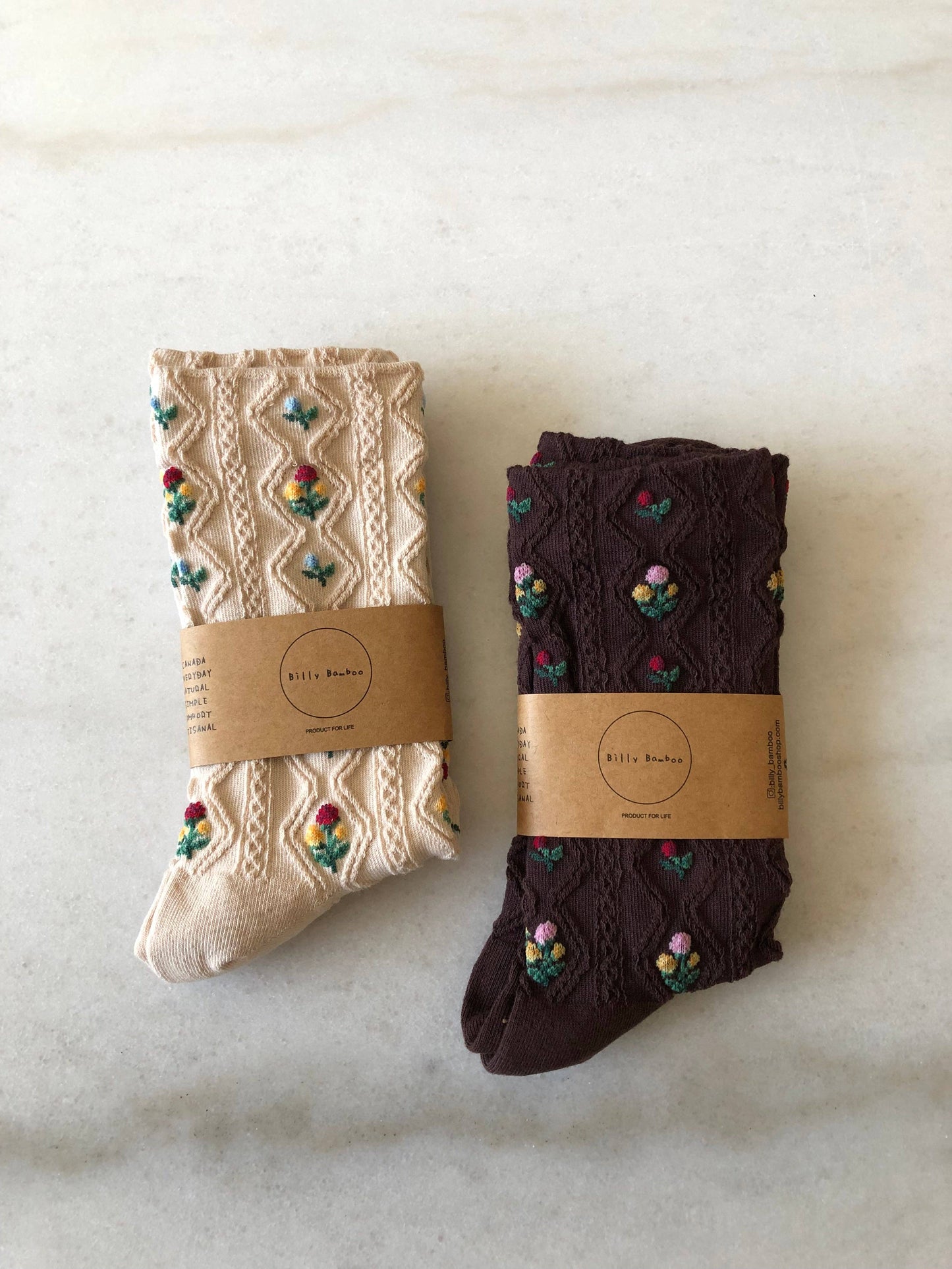 Billy Bamboo - ROSE GARDEN SOCKS