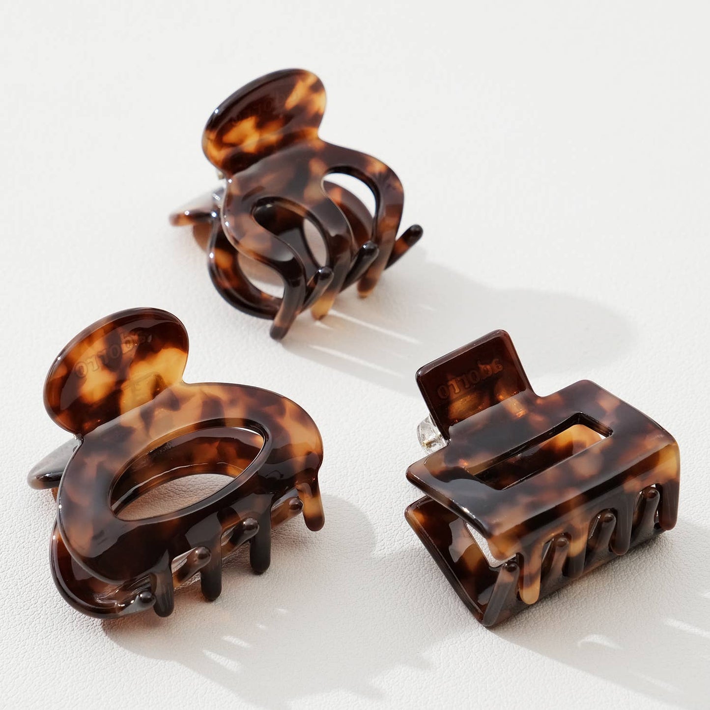 Adorro - Deep Tortoise Mini | Assorted Mini Claw Clips