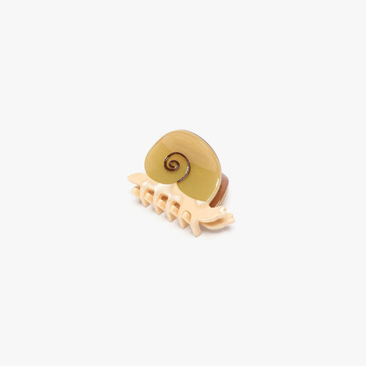 WINONA IRENE - Mini Snail Hair Claw Clip Accessory in Sand Acetate