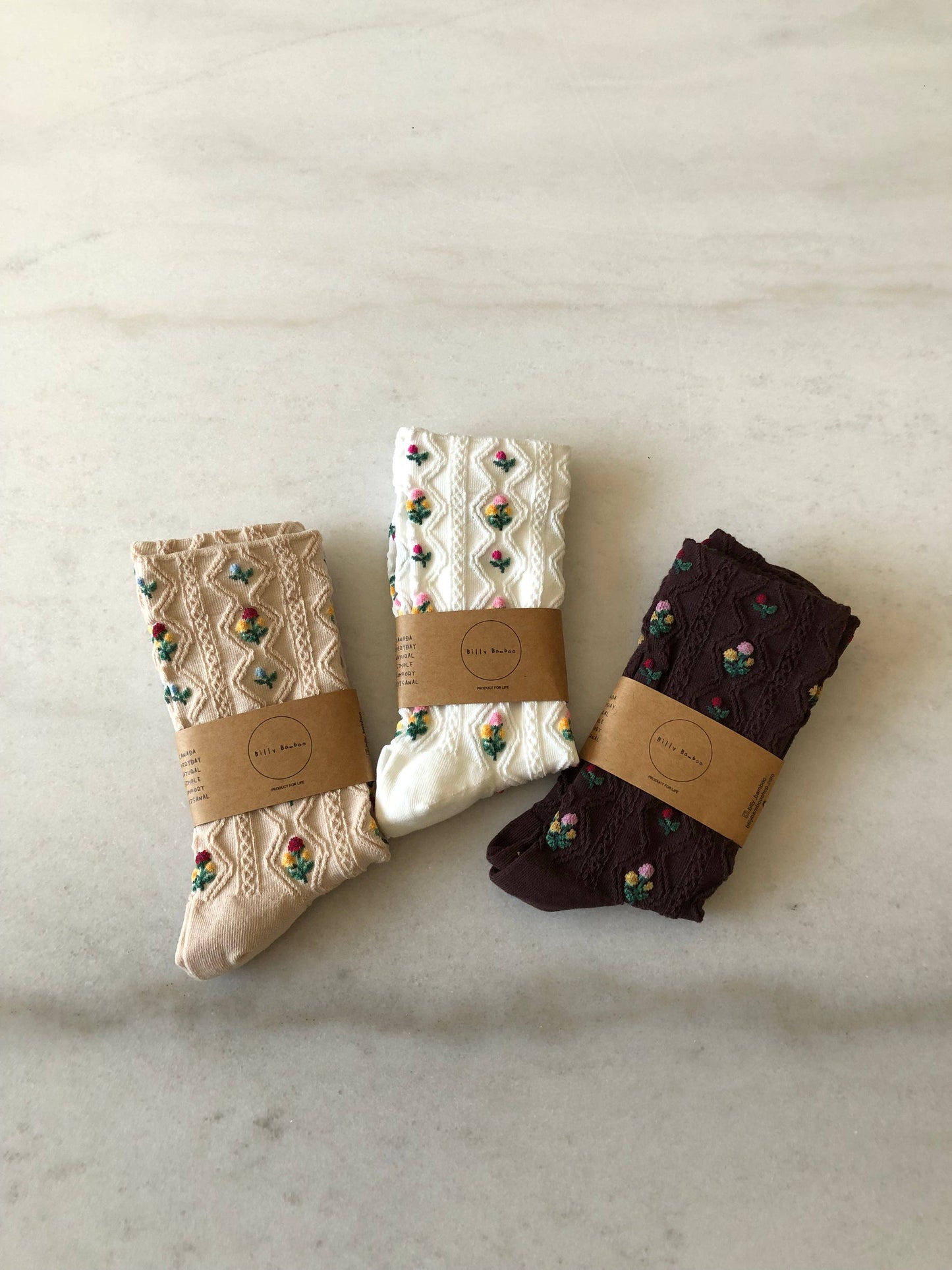Billy Bamboo - ROSE GARDEN SOCKS