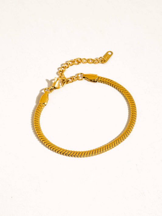 Flânerie by MAIQ - Levante 18K Gold Non-Tarnish Classic Snake Chain Bracelet