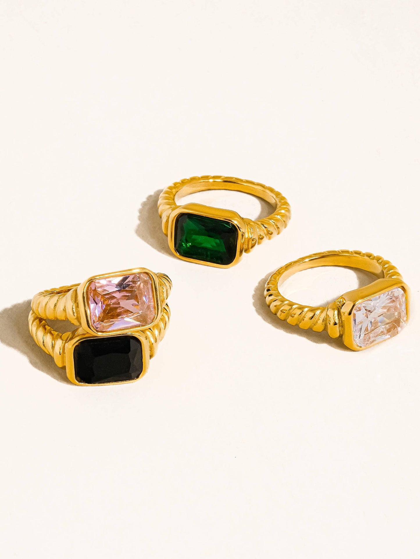 Flânerie by MAIQ - Laverne 18K Gold Non-Tarnish CZ Cocktail Ring