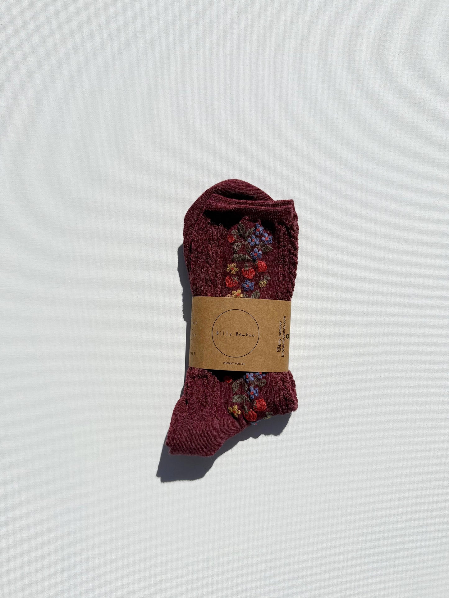 Billy Bamboo - WILD STRAWBERRY SOCKS
