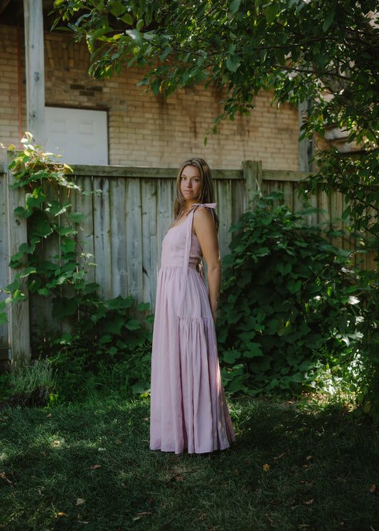Baby Be Good Linen Maxi Dress