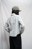 Danier Powder Blue Suede button up jacket