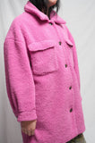 Avec Les Filles Teddy Button Up Coat Large