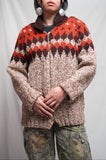 Wool Cowichan Hand Knitted Sweater Full Zipper