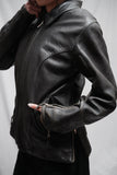 Women's Power Trip Leather Biker Jacket