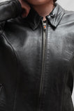 Women's Power Trip Leather Biker Jacket