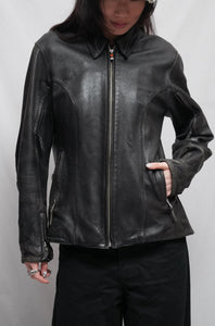 Women's Power Trip Leather Biker Jacket