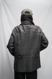 Vintage Men's Roots Brown Leather Coat